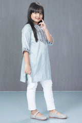 Girl's Ethnic Tops (8-13Y) (Sage)