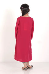 Girl's Ethnic Tops (8-13Y) (Pink)