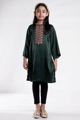 Girl's Ethnic Tops (8-13Y) (Bottle Green)