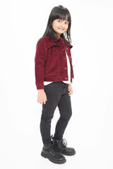 Girl's Jacket (8-13Y) (Maroon)