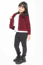 Girl's Jacket (8-13Y) (Maroon)