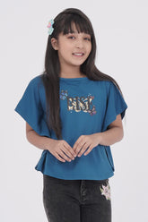 Girl's T-shirt (2-7Y) (Teal)