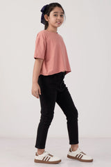Girl's T-shirt (8-13Y) (Coral)