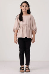 Girl's T-shirt (8-13Y) (Beige)