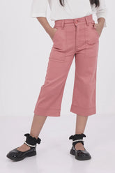 Girl's Woven Bottom (8-13Y) (Mauve)