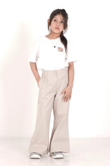 Girl's Woven Bottom (2-7Y) (Off White)