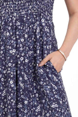 Women's Jumpsuit (Blue Printed)