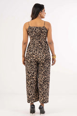 Women's Jumpsuit (Leopard Print)