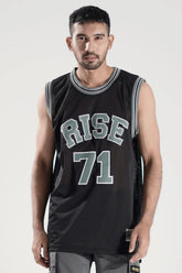 Men's Baseball Jersey (Black & Grey)