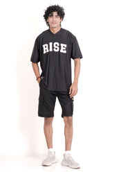 Men's Baseball Jersey (Black)