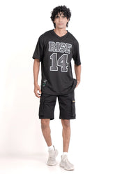 Men's Baseball Jersey (Black)