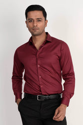 Mens Formal Shirt (Maroon)