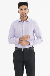 Mens Formal Shirt (Maroon check)