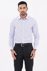 Mens Formal Shirt (Blue Stripe)