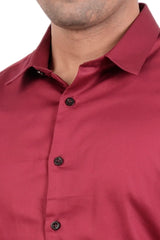 Men's Formal Shirt (Maroon)