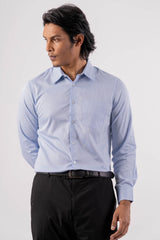 Men's Formal Shirt (Blue Check)