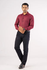 Men's Formal Shirt (Maroon)