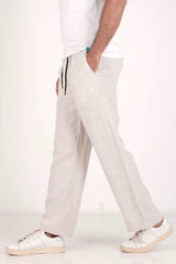 Men's Jogger (Beige Stripe)