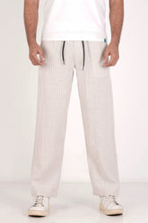 Men's Jogger (Beige Stripe)