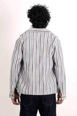 Men's Jacket (Blue Stripe)