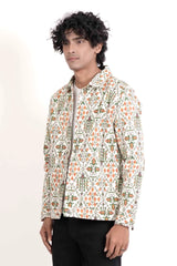 Men's Jacket (Green Printed)