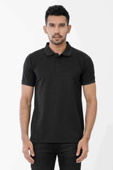 Men Polo Shirt (Blue Black)