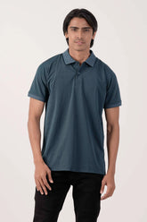 Men Polo Shirt (Peacock Blue)