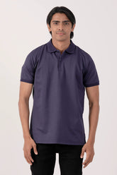 Men Polo Shirt (Navy Stripe)