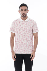 Men Polo Shirt (White Red)