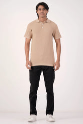 Men's Polo Shirt (Beige)