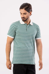 Men's Polo Shirt (Pastel Stripe)