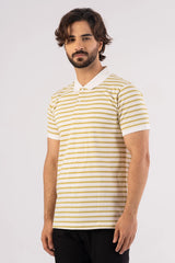 Men's Polo Shirt (Olive Stripe)