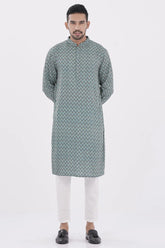 Men Panjabi (Teal Green)