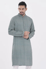 Men Panjabi (Teal Green)