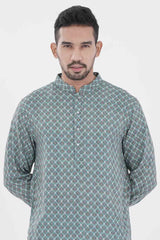 Men Panjabi (Teal Green)