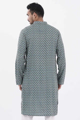 Men Panjabi (Teal Green)