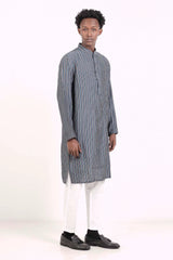 Men's Panjabi (Blue Stripe)