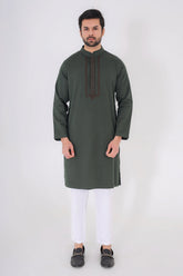 Men's Panjabi (Olive Green)