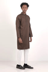 Men's Panjabi (DK. Olive)