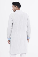 Men Panjabi (Blue Stripe)