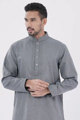 Men's Panjabi (Bluish Grey)