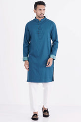Men's Panjabi (Prussian Blue)