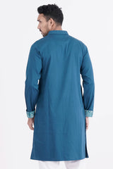 Men's Panjabi (Prussian Blue)