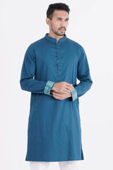 Men's Panjabi (Prussian Blue)