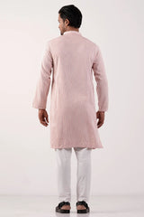 Men's Panjabi (Cream Stripe)
