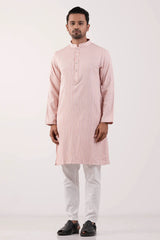 Men's Panjabi (Cream Stripe)
