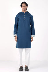 Men's Panjabi (Prussian Blue)