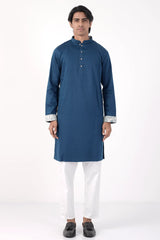 Men's Panjabi (Prussian Blue)