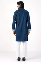 Men's Panjabi (Prussian Blue)