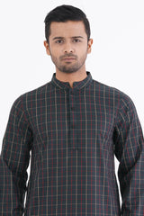 Men Panjabi (Green Check)